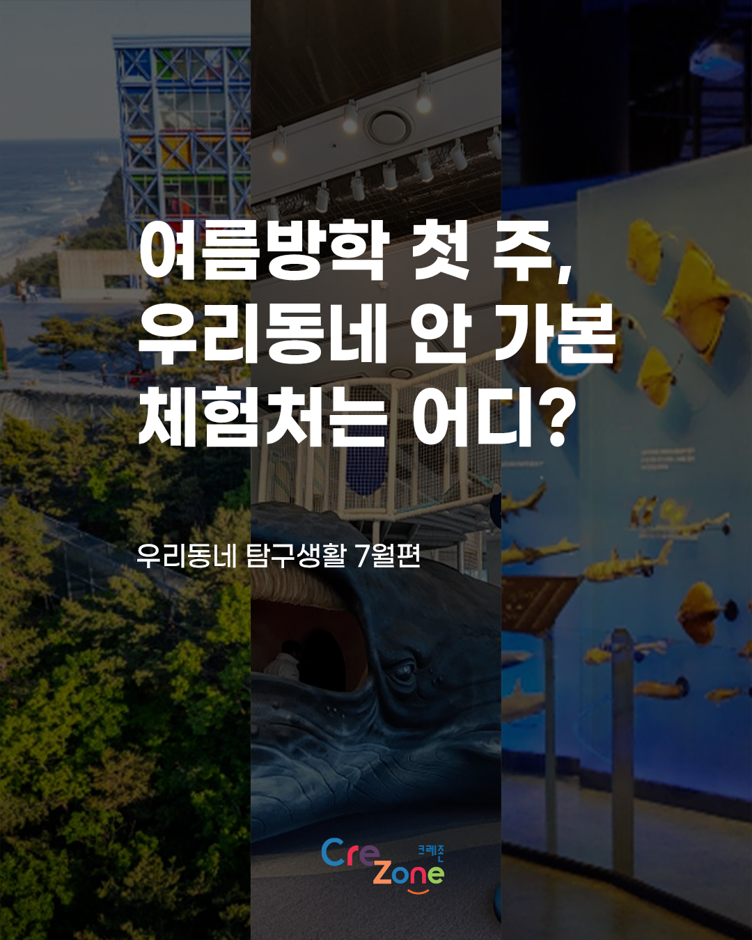 여름방학 첫 주, 우리동네 안 가본 체험처는 어디?
우리동네 탐구생활 7월편