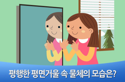 [광주] 국립광주과학관 평행한 평면거울 속 물체의 모습은?